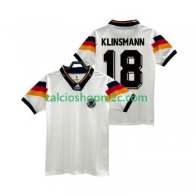 Germania KLINSMANN 18 1992 Retro Maglia Prima Manica Corta